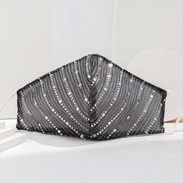 

breathable thin cotton masks sequin women face cloth anti-dust washable reusable mask 8 colors for choose