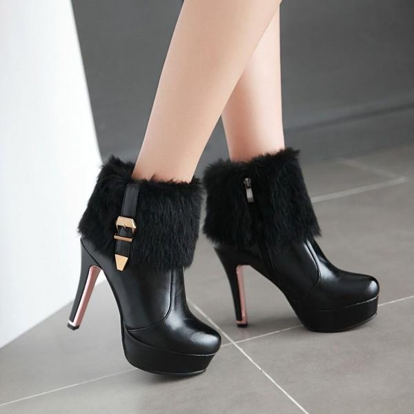 

boots winter style thigh high women woman femininas ankle botas masculina zapatos botines mujer chaussure femme shoes 502-3, Black