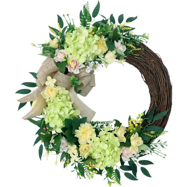 

decorative flowers & wreaths the spring of 2021 simulation silk wreath's wedding arrangement festival door wall act role ofing