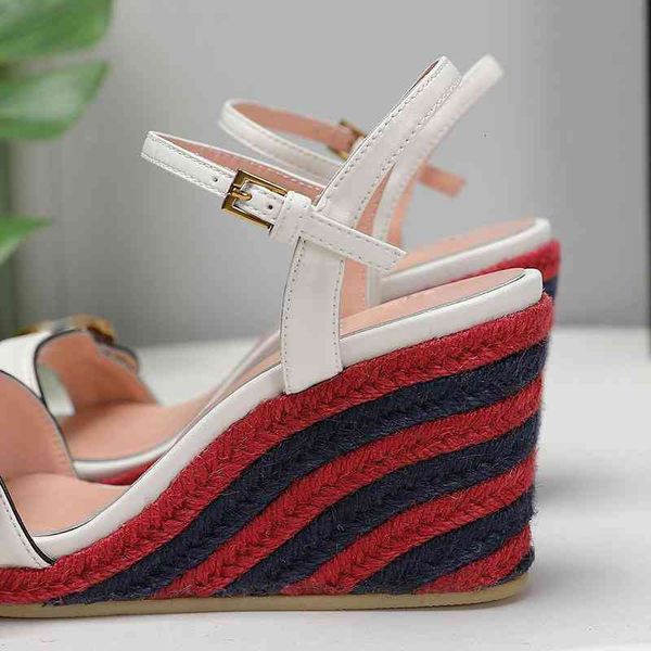 

fashion goddess latest slope heel sandals comfortable feet beautiful elegant temperament is worth having 34-41, Black