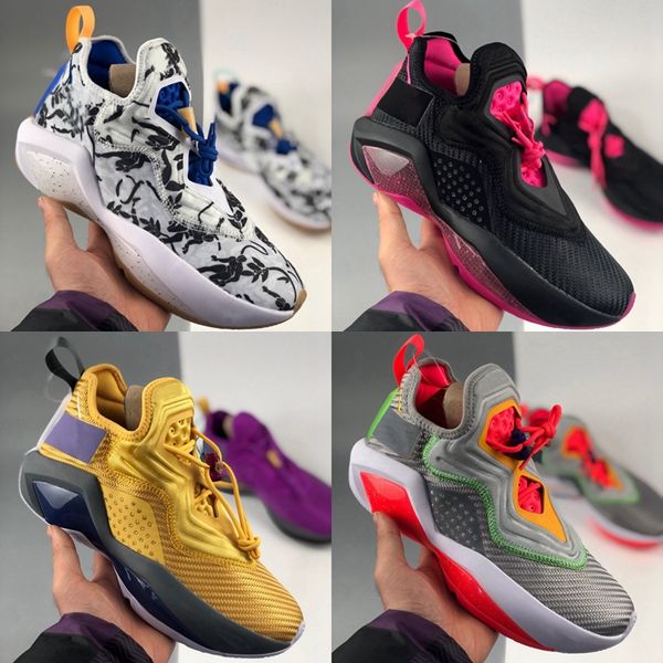 

with box 2020 new 14 mens low basketball shoes 14s purple gold white gray trainers sports sneakers outdoor baskets des chaussures