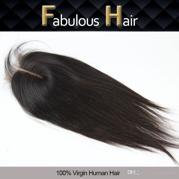 

brazilian malaysian peruvian silky straight human virgin hair closure 3.5x4 bleached knots unprocessed virgin hair lace clousre, Black;brown