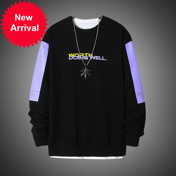 

male fashion brand hoodies 2020 spring hip hop casual release hoodie sweatshirt, Black