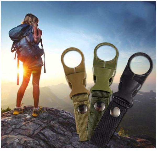 

20pcs edc molle tactical water bottle nylon webbing buckle hook backpack holder belt clip carabiners for outdoor trav qylyqp