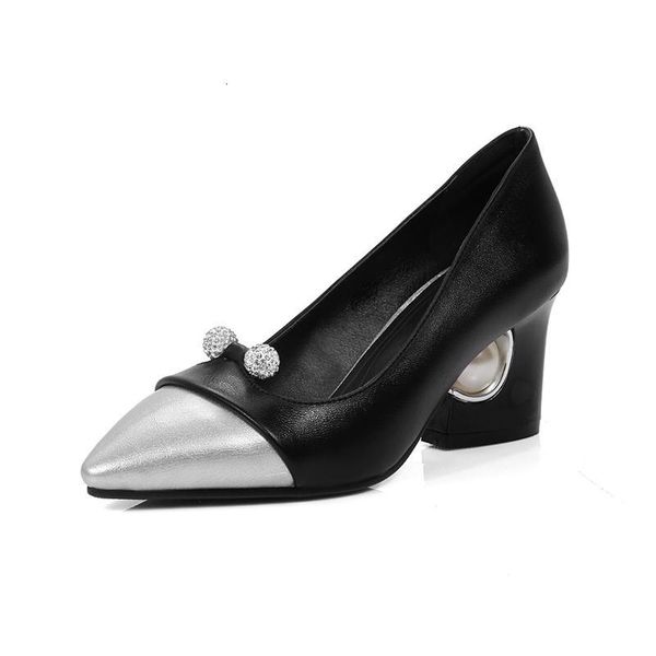 

new large 2021 dweller size 33-48 high heels colours mixed feminine only stylish wedding pumps four shoes unru, Black