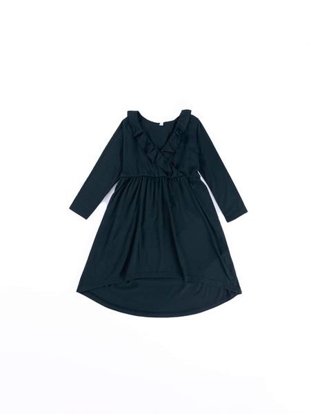 

toddler girls ruffle trim high low dress she, Red;yellow