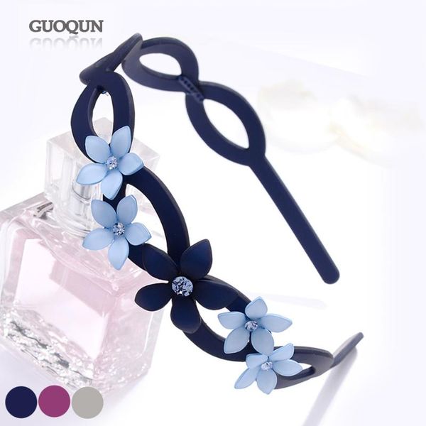 

trendy hairwear - korean acrylic hairband - flower hair accessories jewelry hair ornament for women lady tiara wedding, Golden;silver
