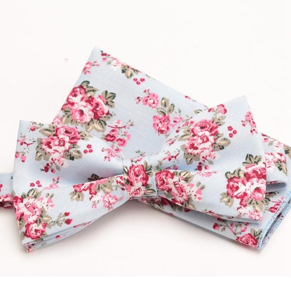 

men bowtie handkerchief set flower cotton cravat fashion wedding party ties for men butterfly necktie male shirt acc qylvyn, Black;gray