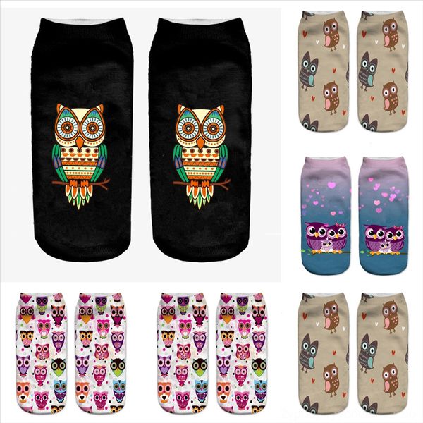 

0qtp0 happy summer art retro sox funny fashion invisible sock socks rainbow colorful mexico animal print owl boat stripe lattice lingge, Black