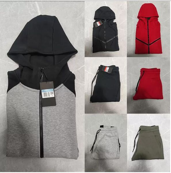 Tech Fleece Pantaloni sportivi da uomo Felpe con cappuccio Giacche Pantaloni di cotone spaziale Pantaloni da tuta da donna Pantaloni da jogging Pantaloni da corsa Muti di alta qualità Colori 6952