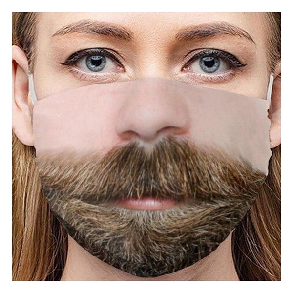 

halloween 1pc funny printing mask face outdoor breathable washable reusable cycling mask various styles wmtbts, Black