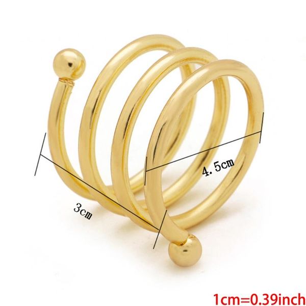 

napkin rings 6pcs round holders buckles for wedding, dinner party, table 449e