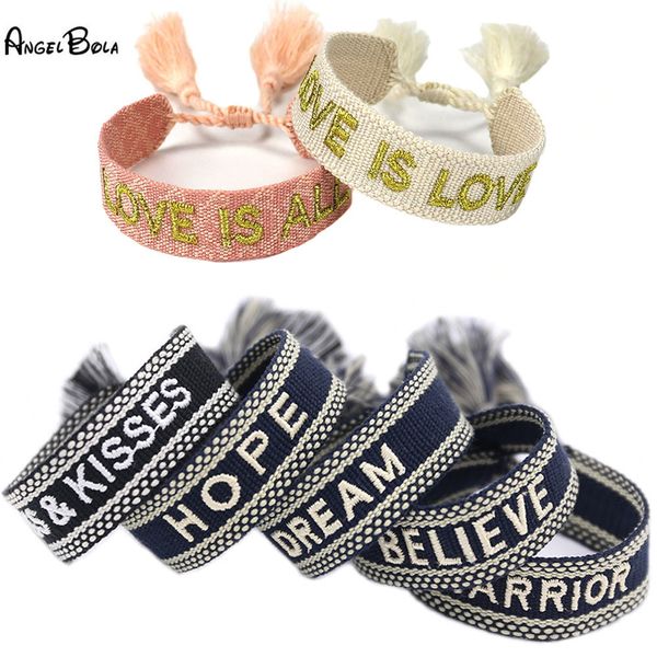 

wholesale adjustable rope ethnic friendship bracelets women men tassel woven embroidery bracelet luxury jewelry, Golden;silver