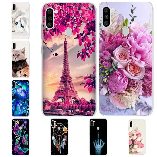 

samsung galaxy a11 sm-a115f / ds tpu art dign soft silicon mobile phone case, samsung galaxy m11 sm-m115f / dsn 6.4 inch casevfe1