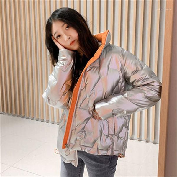 

women's down & parkas fashion cotton-padded jacket women korean loose winter coat girls cotton jackets 2021 women's clothing m6701, Black