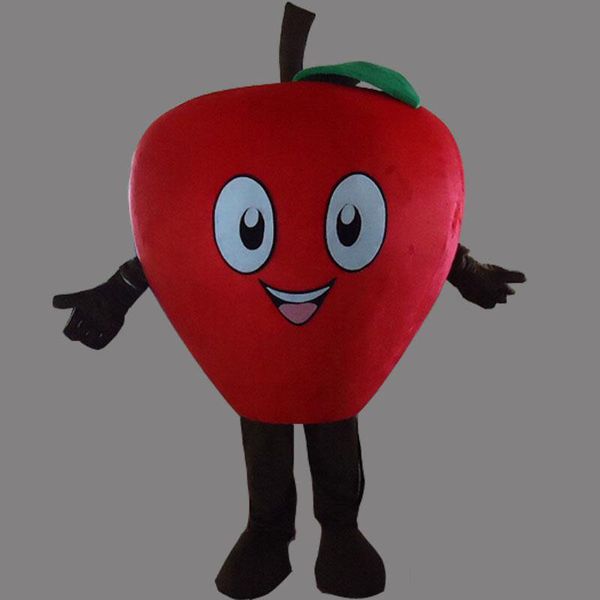 2019 Venda direta da fábrica carnival Pouco Green Apple Mascot Costume Adult Tamanho frete grátis
