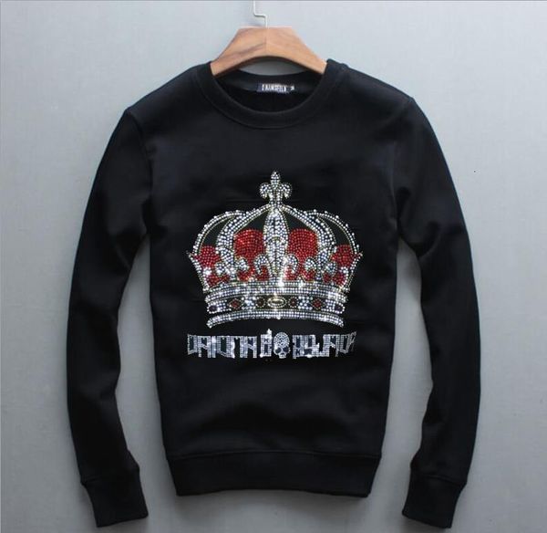 

2021 men's hoodies sweatshirts rhinestones fashion streetwear sweatshirt for men drop shipping good quality, Black