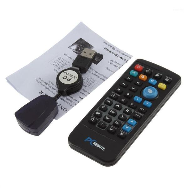 

ir wireless controller pc computer remote control usb media center mouse + usb receiver for windows 7 xp vista