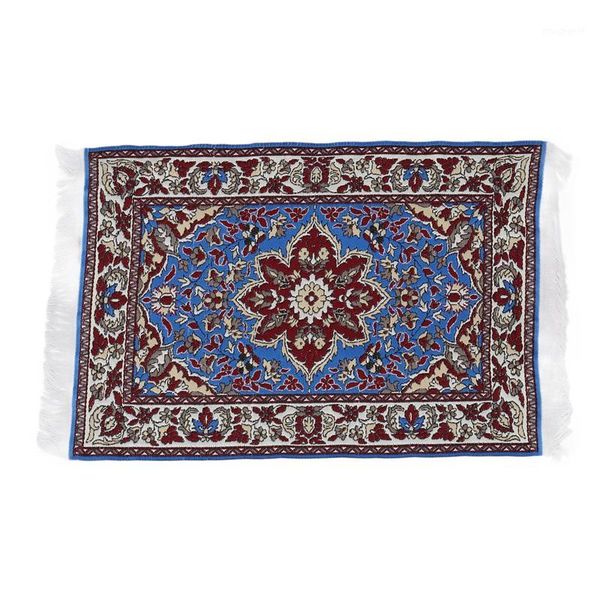 

diy doll house carpet doll house mini edition floor mat 1:12 mini rectangular mat furniture - browm1
