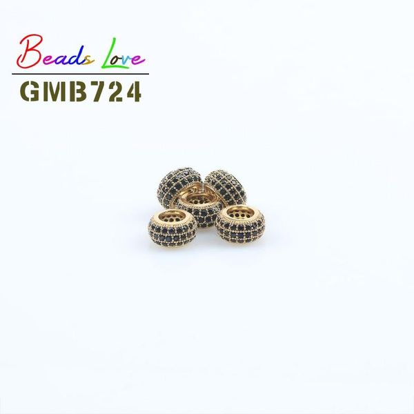 

3 шт. / лот cz spacer beas bears позолоченные латунные микро протяженные кубические бисеры циркония для ювелирных изготовление diy браслет о