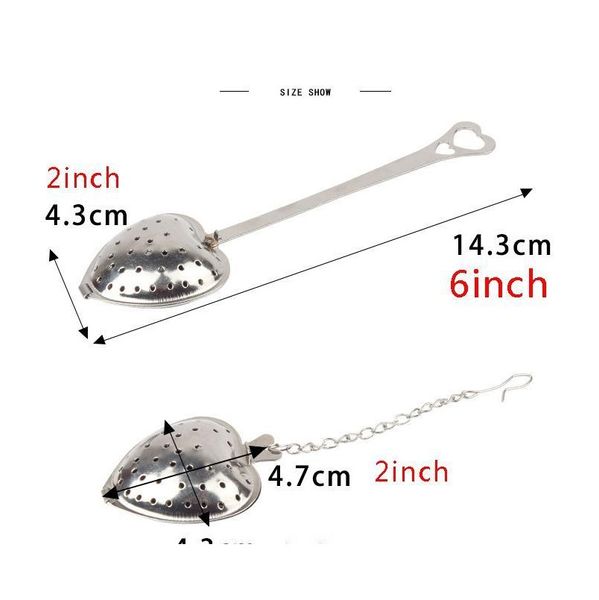 

heart shaped tea infuser mesh ball heart stainless steel tea strainer locking herbal spice tea infuser spoon filter with handle dbc