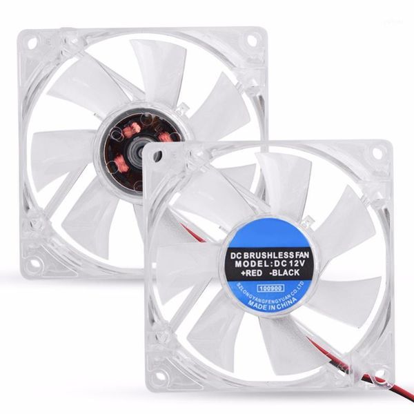 

80mm led light 12v 4pin cpu cooler fan for computer pc case mute cooling fan1