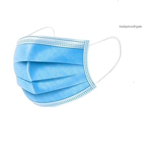 

delivery immediately blue 3 earloop pleated ply can ship personal procedure face mask