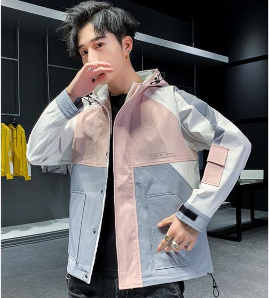 

2021 new men male men's winter warm cotton jacket slim coat cw8k, Black