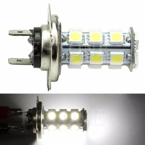 

hngchoige h7 18-smd led pure white car vehicle bulbs fog driving light lamp-m30