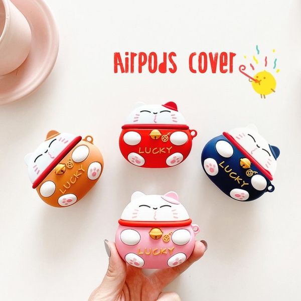 

3d shell of airpods airpods pro 1/2 cute silicone soft sleeve earphone cartoon storage box does not include earphones