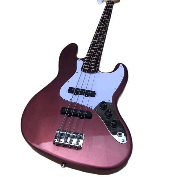 E-Bass, viersaitig, violett, OEM, werksfreie Anpassung