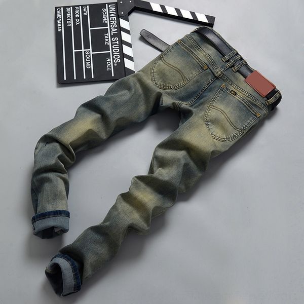 

i9zd mens designer cool hole jeans street style skinny sample blue washed jeans pants mens fashion pencil