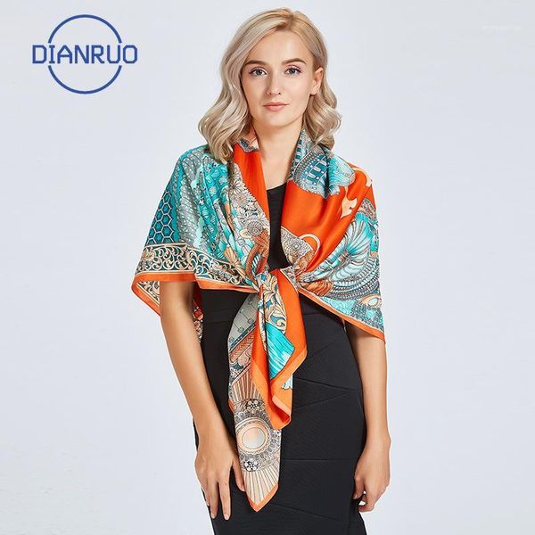 

DIANRUO 2020 women scarf summer silk scarves shawls lady wraps soft pashimina female beach stole bandana N3871, Blue;gray