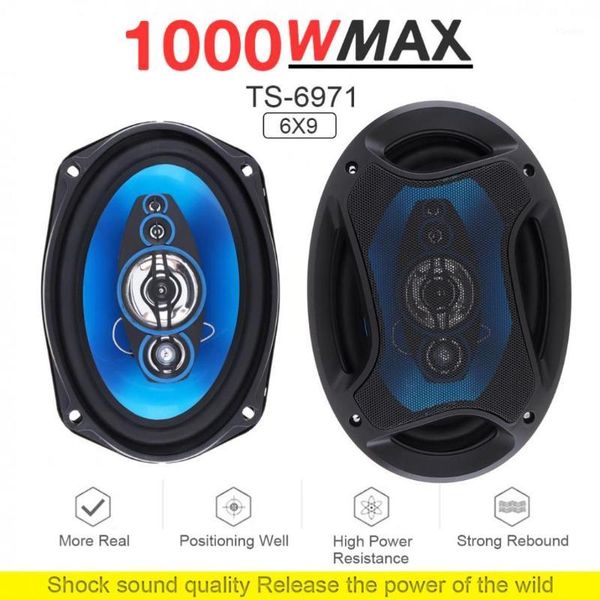 

1 pair 6x9 inch 1000w 2 way car coaxial auto audio music stereo full range frequency hifi speakers non-destructive installation1