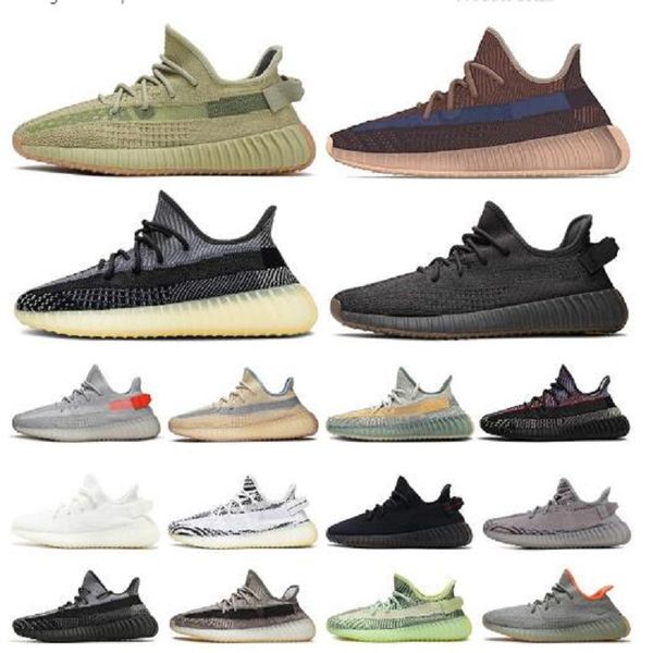 

eur36-48 2021 asriel israfil cinder kanye west running shoes sulfur tail light yechei black static reflective trainers sports sneakers