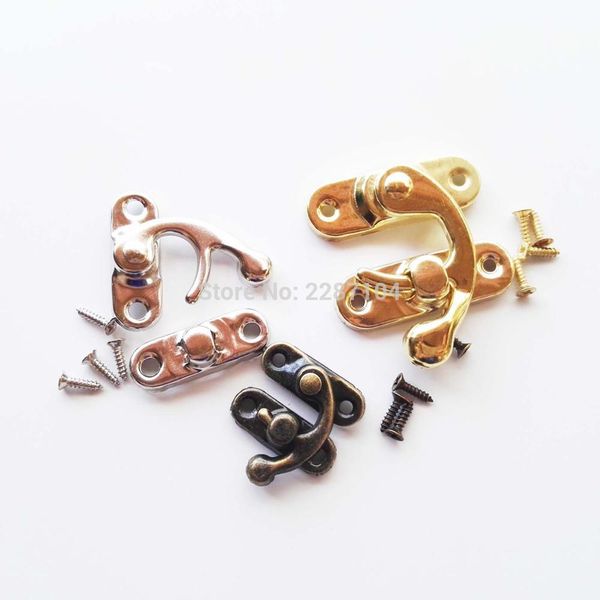 

6шт ювелирные изделия груди подарочная коробка вина деревянный чехол hasp защелкой тумблер замок застежка кожаный мешок сумка сумка чемодан