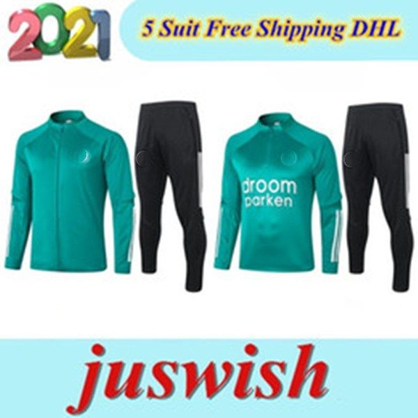

feyenoord training suit 2020 21 v.persie soccer tracksuit jackets jorgensen berghuis survetement maillots de foot bozenik football jogging, Black;red