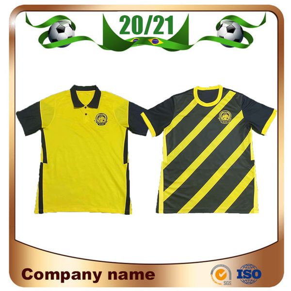 

20/21 malaysia national team soccer jerseys 2021 maillots de football home away short sleeve football shirt uniforms, Black;yellow