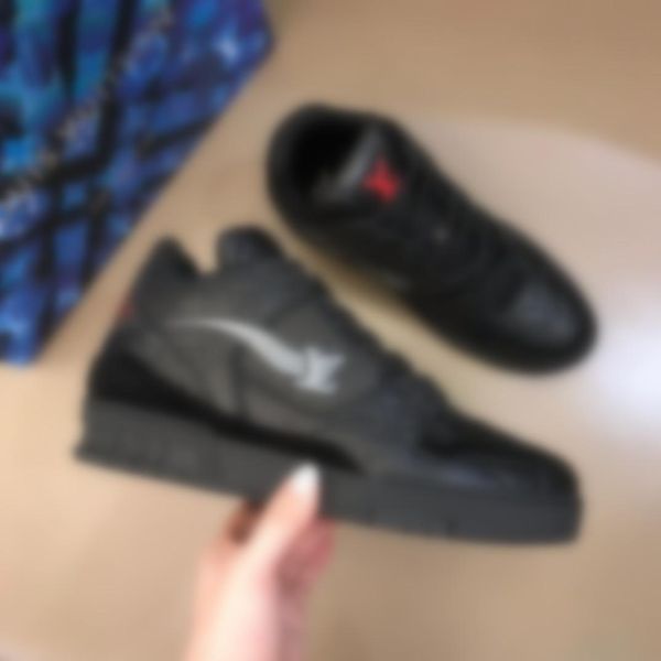 

новые реальные кожаные мужчины дизайнерские кроссовки женщин звезда шикарные повседневные туфли сетка кожа камуфляж шипованные niuniu1 комбо, Black