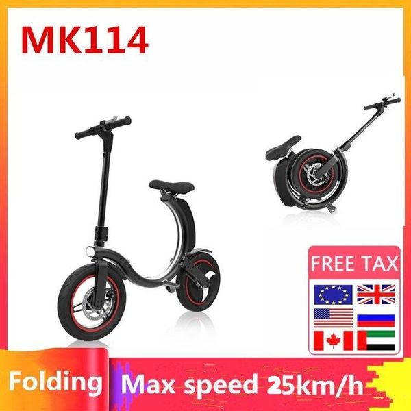 

eu stock mankeel full folding electric bike 14inch 500w electric bicycle 7.8ah e bike adults electric scooter mk114, Silver;blue