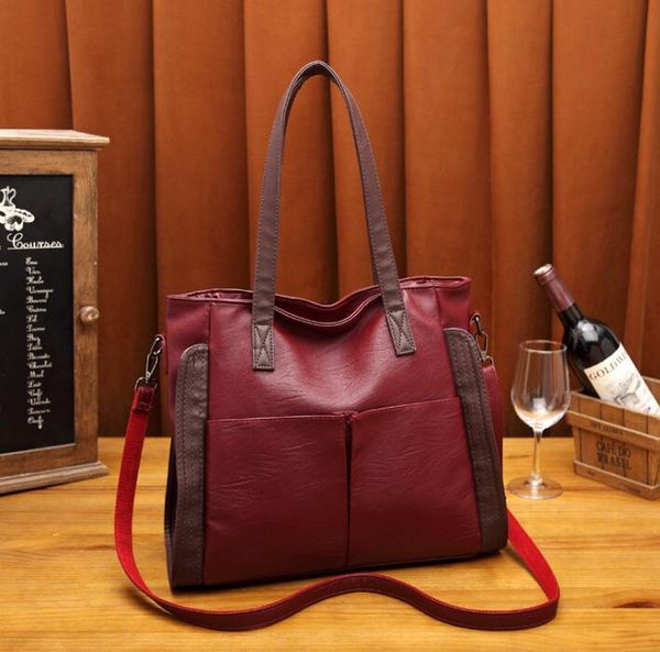 

hbp handbag women's large capacity, simple new style women's bag, european and american retro litchi crossbody bag