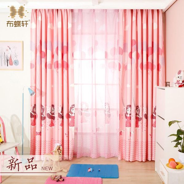 

curtain & drapes pretty baby prints pink blackout blinds and sheer study room custom made size short curtains for children girl bedroom cart