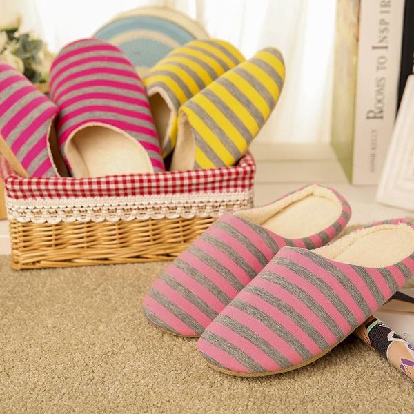 

slippers 2021 women indoor warm plush lovers home slipper anti slip autumn winter shoes woman house floor soft slient slides, Black