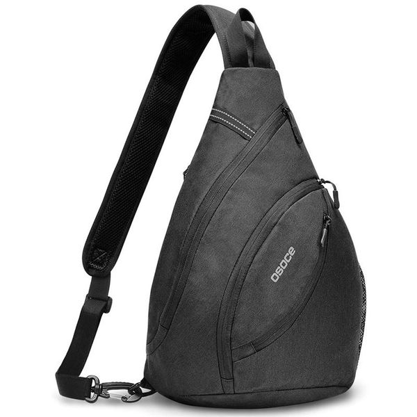 

osoce chest pack hit color single shoulder strap back bag crossbody bags for women men sling shoulder bag travel sport
