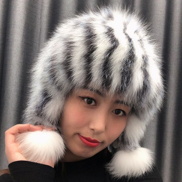 

royal women new winter fur elastikas gorars tampas luxury skins malha genuine forza raccoon skin of fox russian bomber hats yqdg, Blue;gray