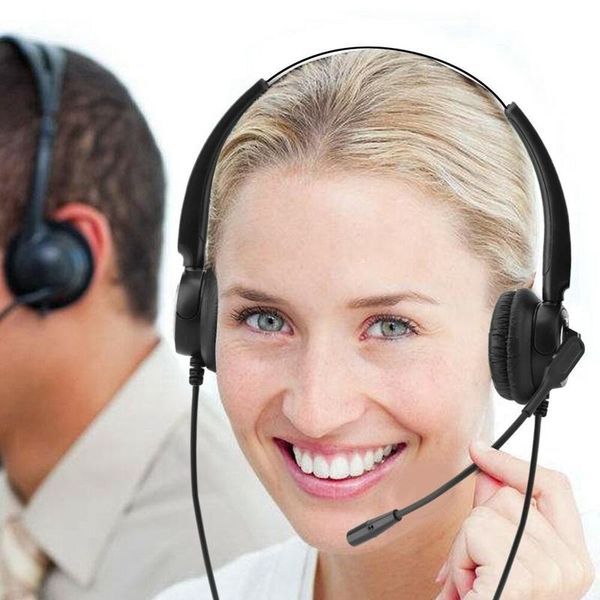 

rj9 call center headphone monaural headphone noise reduction headset call with mic