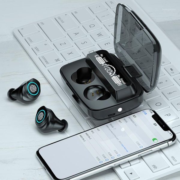 

tws bluetooth 5.1 headset portable stereo wireless touch control 4000mah charging box earbuds earphone for huawei1