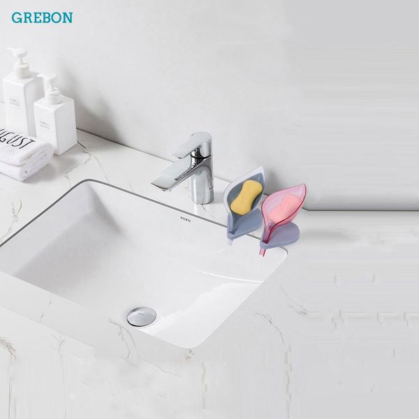 

soap holder bathroom kitchen plastic leaf box travel plate suction shower drain wall dish silicone mold lid tray set customized jllugx