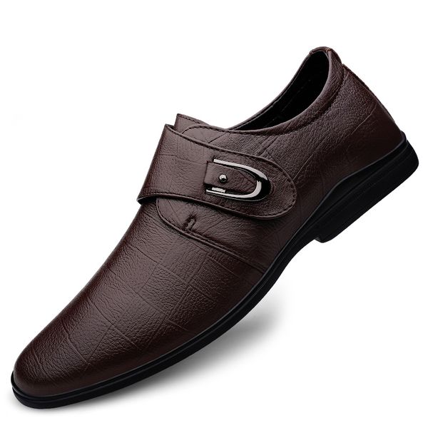 

man first layer cowhide fashion casual shoes hombre geniune leather business loafer moccasin masculio leisure comfy driving shoe, Black
