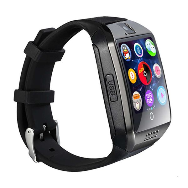 

q18 mobile phone bluetooth card smart wear beautiful radian fashion watch g